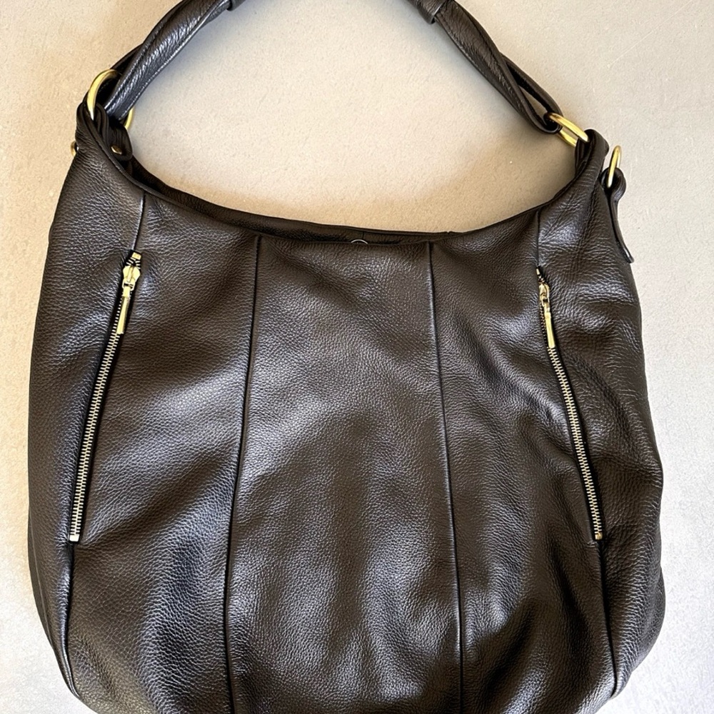 Opelle Lotus Bag Black Leather With Gold Hardware